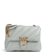 Pinko Love Puff Big Borsa a spalla grigio perla/antique gold