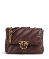 Pinko Love Puff Big Borsa a spalla burgundy wine/antique gold