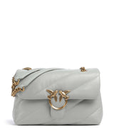 Pinko Love Puff Classic Borsa a spalla grigio perla/antique gold