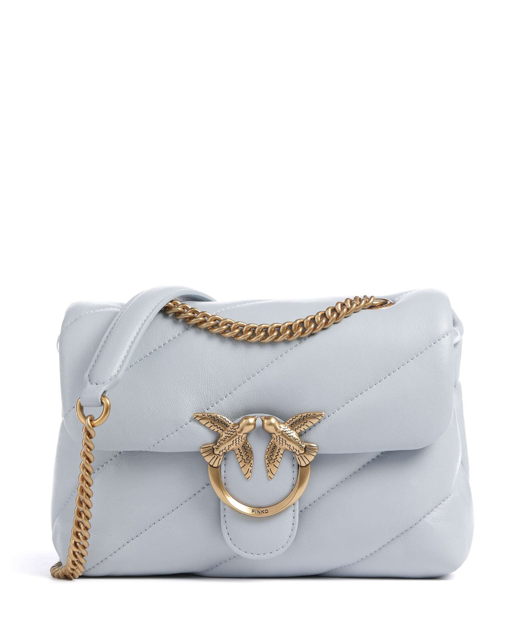 Pinko Love Puff Mini Shoulder bag azzurro celeste/antique gold