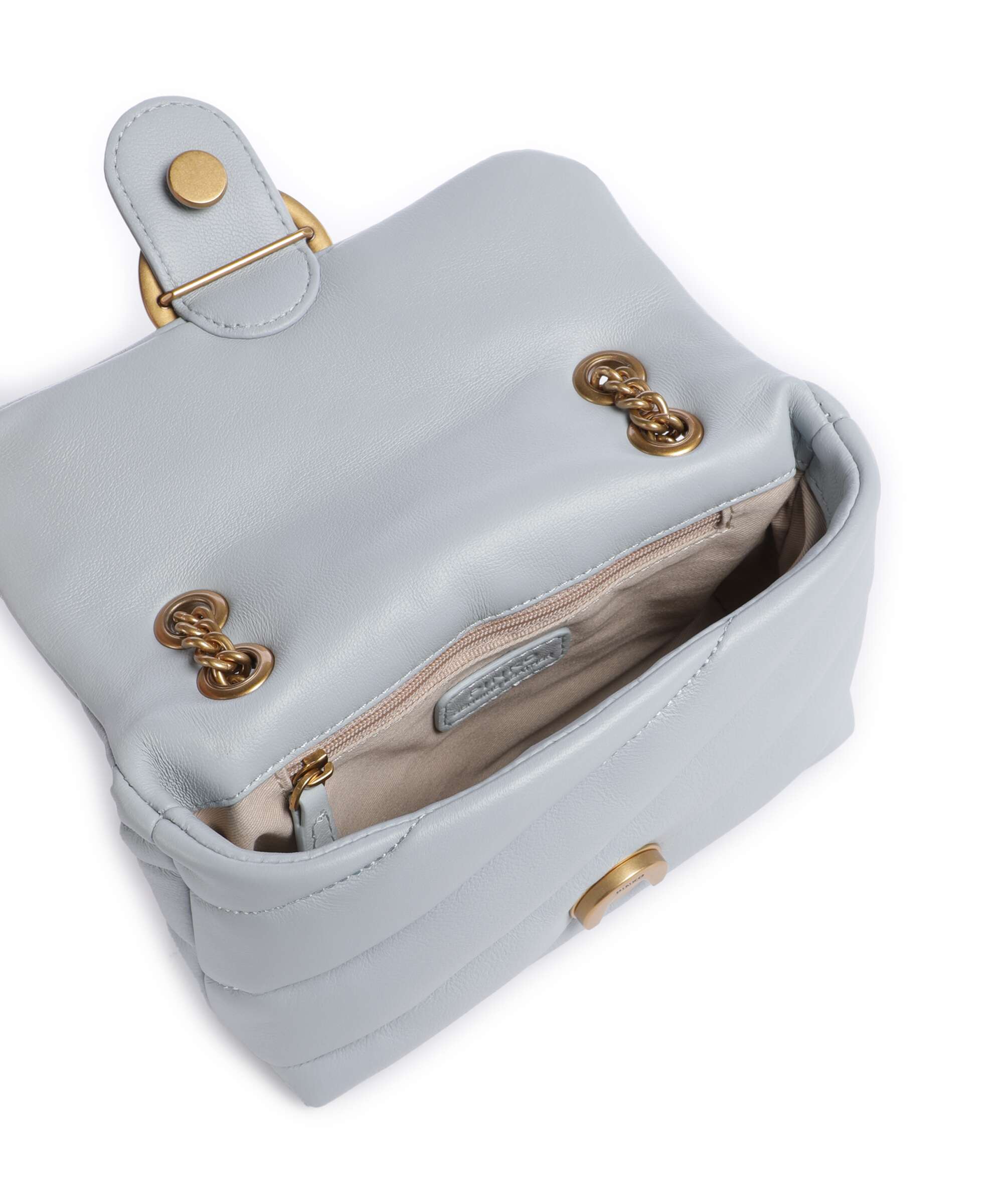 Pinko Love Puff Baby Shoulder bag azzurro celeste/antique gold