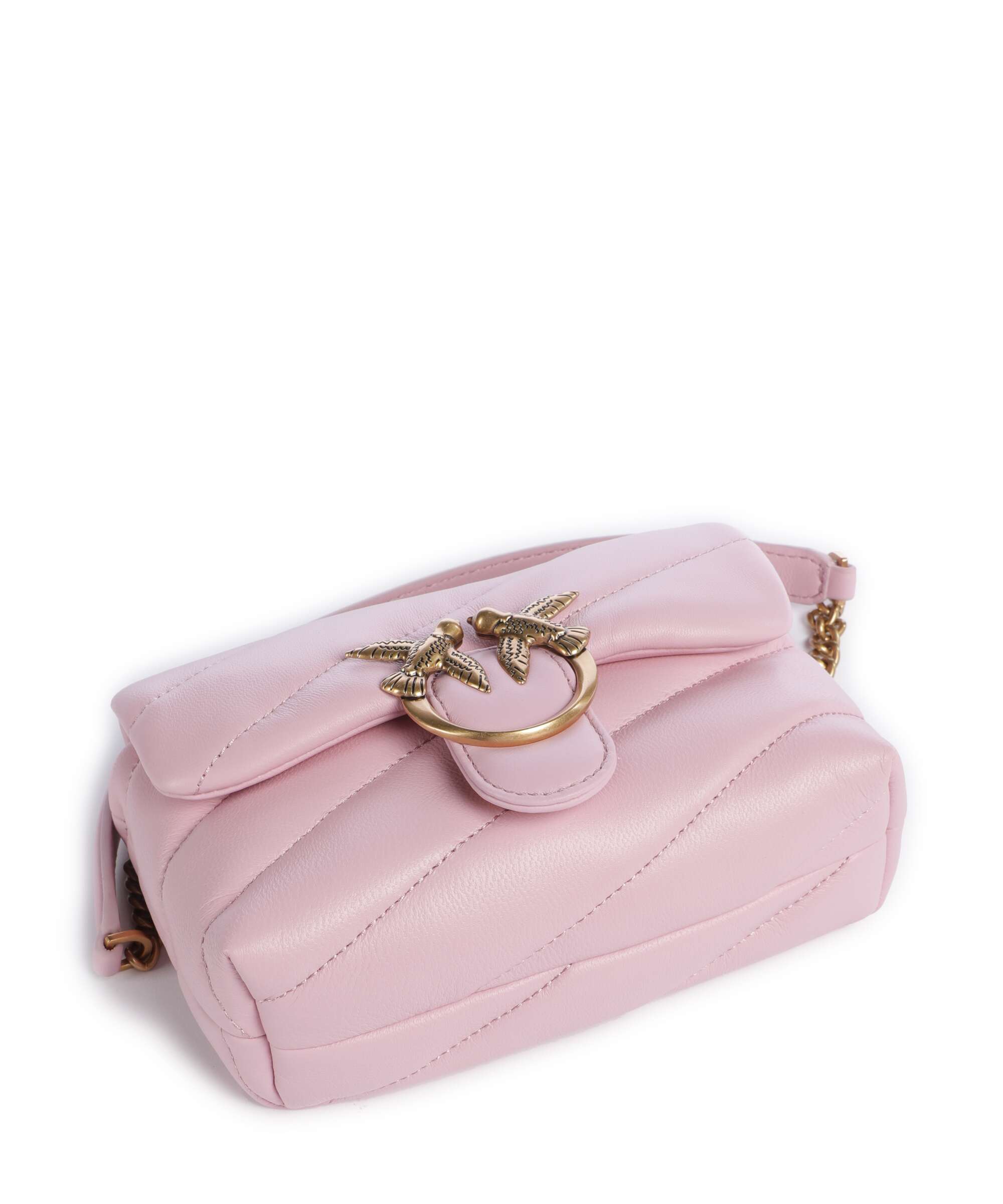Pinko Love Puff Baby Shoulder bag rosa chiaro/antique gold