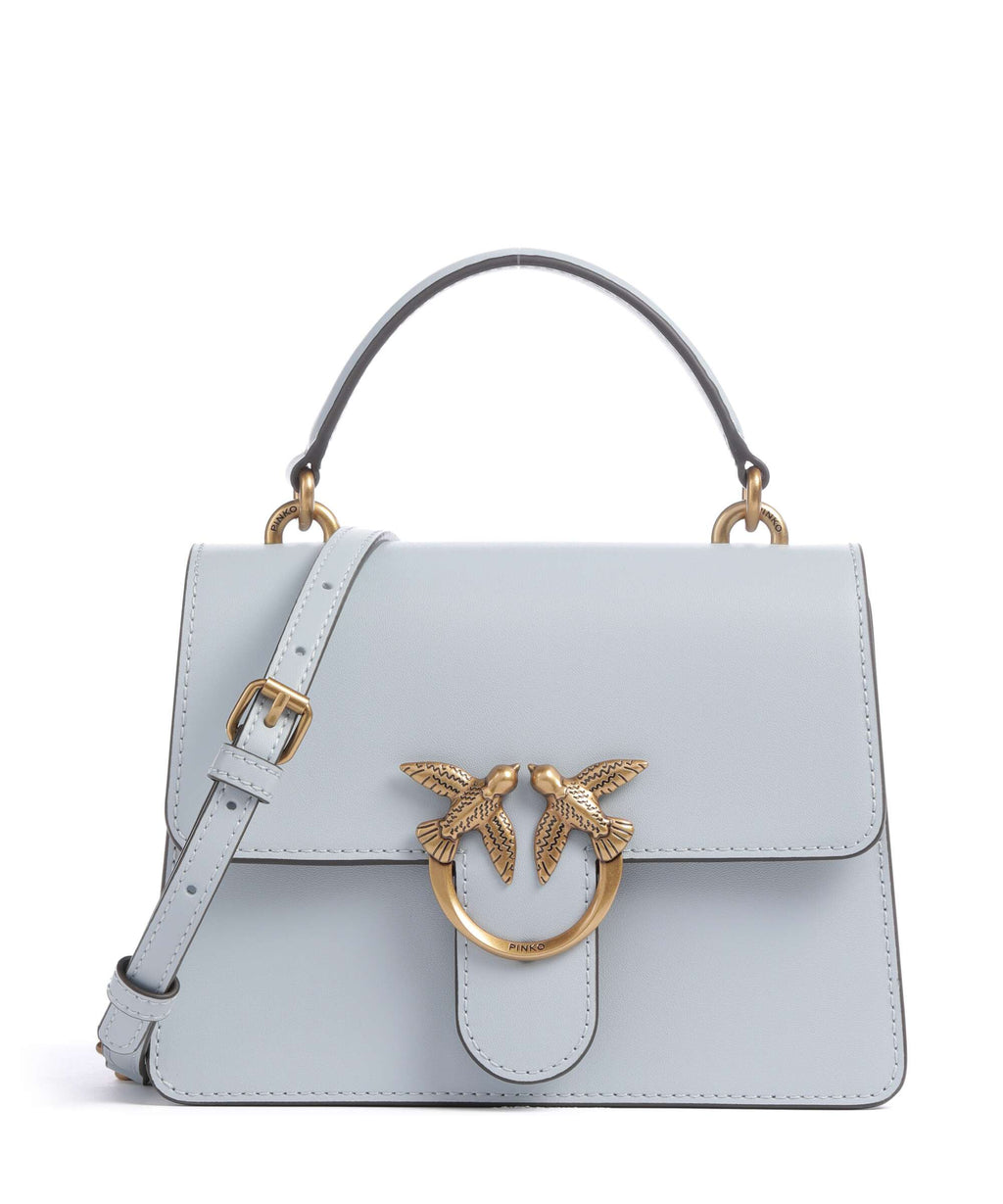 Pinko Love One Mini Handbag azzurro celeste/antique gold