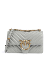 Pinko Love One Mini Shoulder bag grigio perla/antique gold