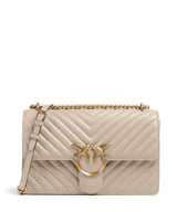 Pinko Love One Classic Borsa a spalla beige/grigio fumo/antique gold