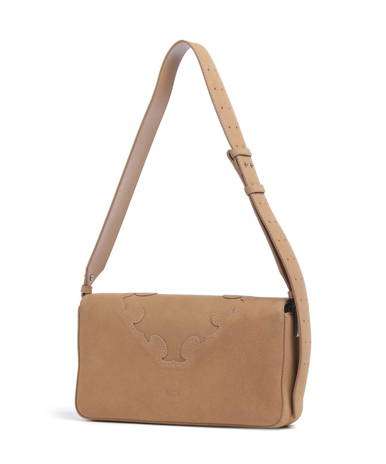 Pinko Love One Classic Slouchy Shoulder bag beige/scoiattolo/old silver