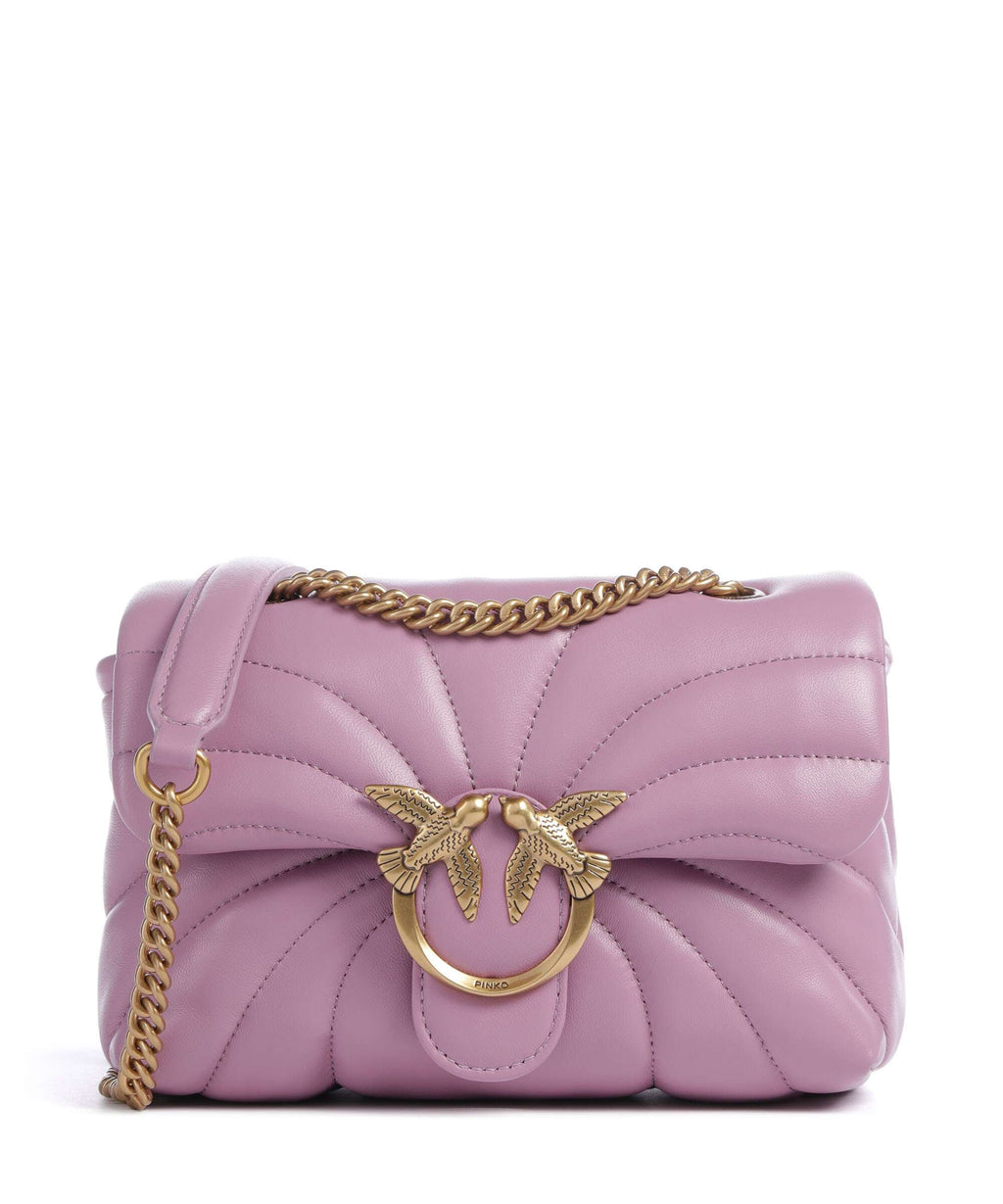 Pinko Love Puff Mini Shoulder bag lilla/antique gold