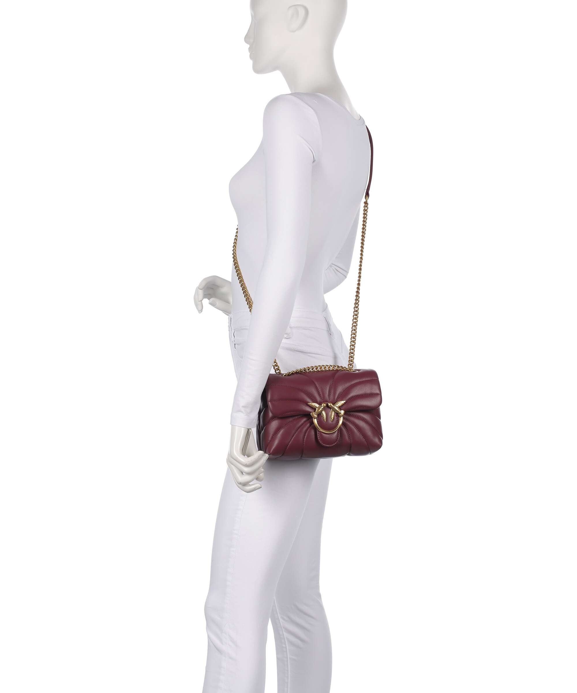 Pinko Love Puff Mini Shoulder bag ribes intenso/antique gold
