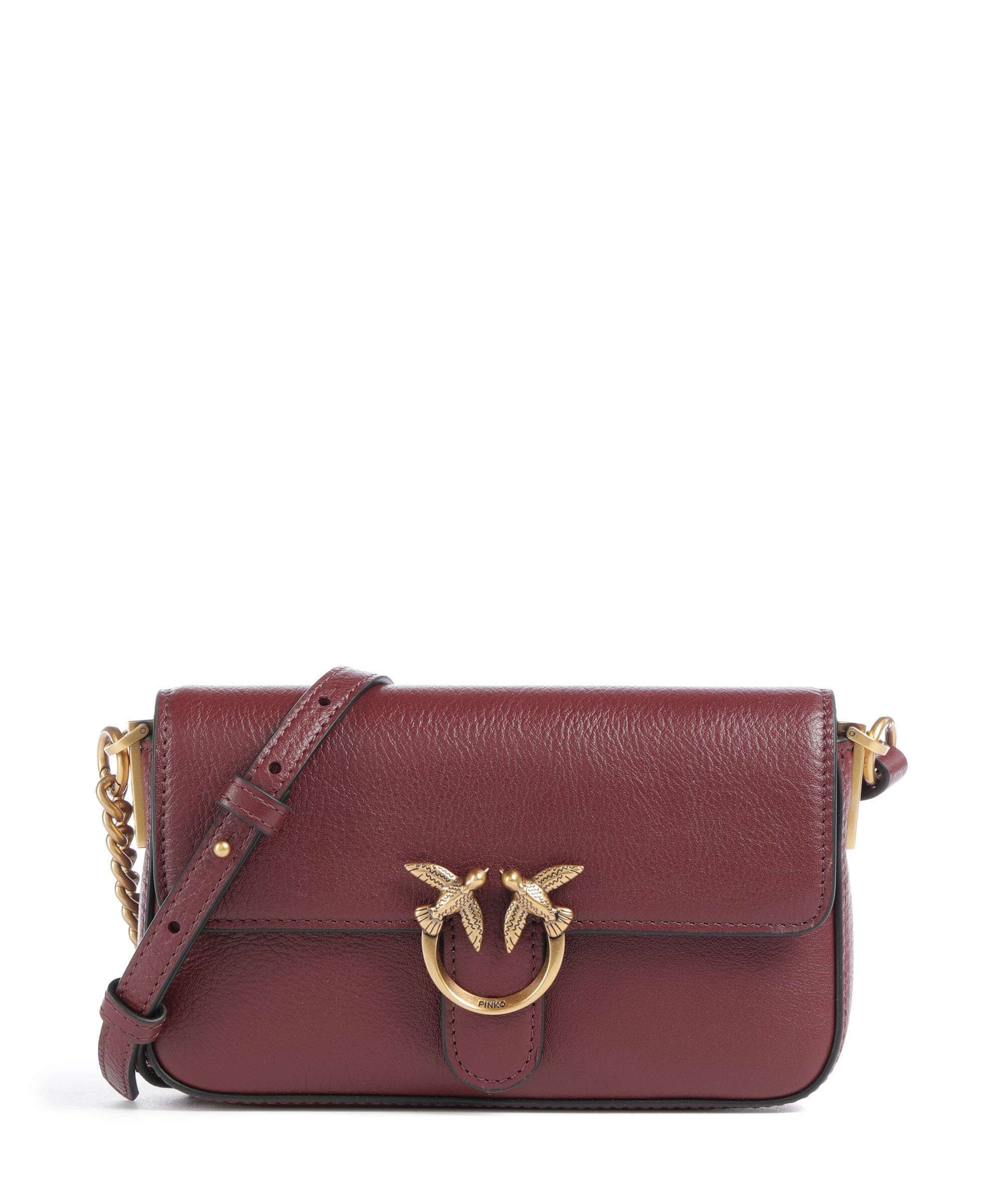 Pinko Love One Baby Slouchy Crossbody bag ribes intenso/antique gold