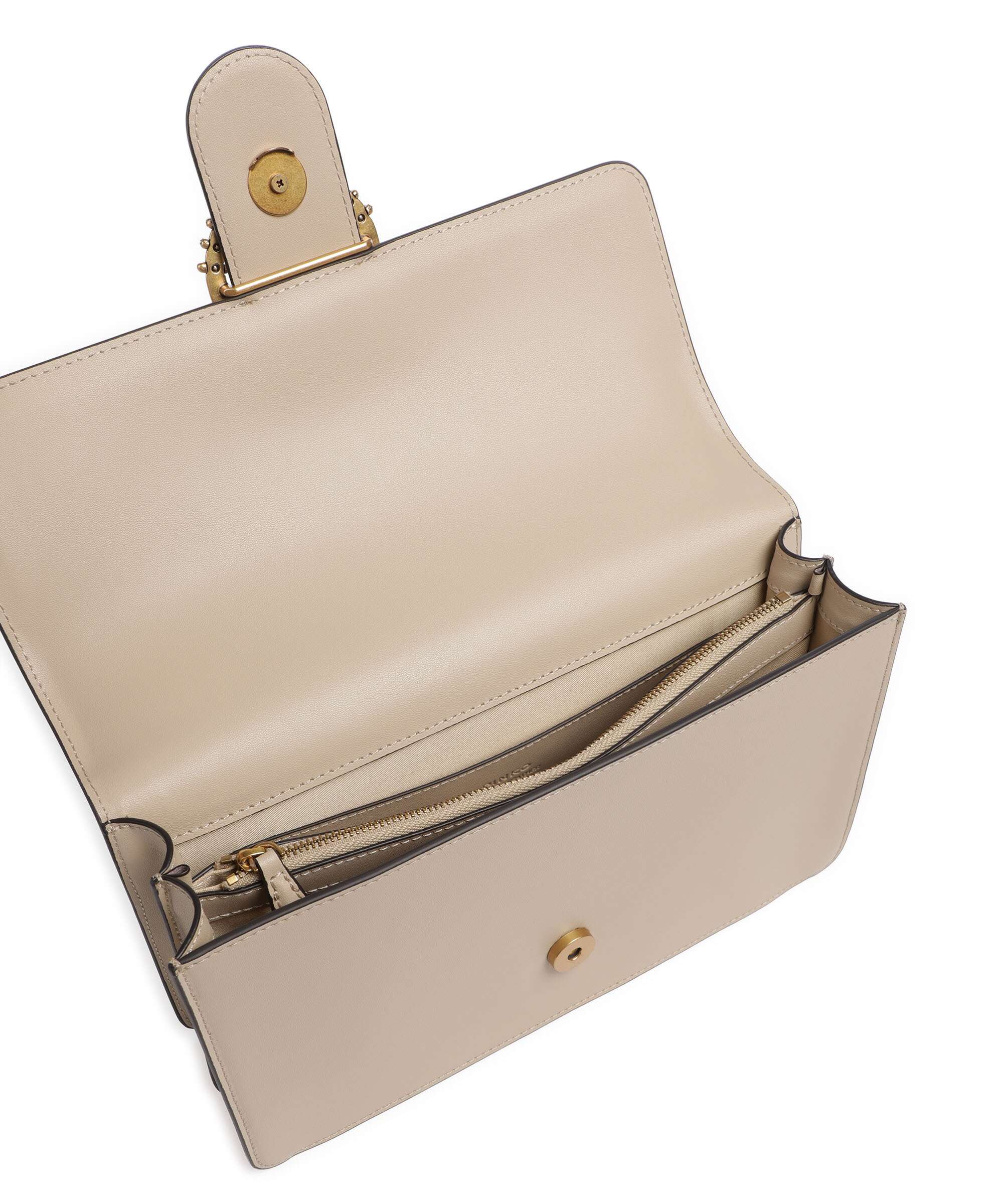 Pinko Love One Classic New Buckle Crossbody bag beige/grigio fumo/antique gold