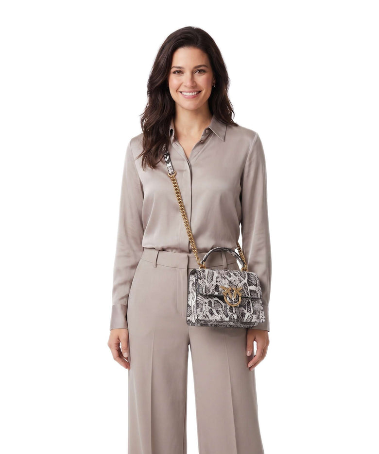Pinko Love One Mini Crossbody bag roccia/nero/antique gold