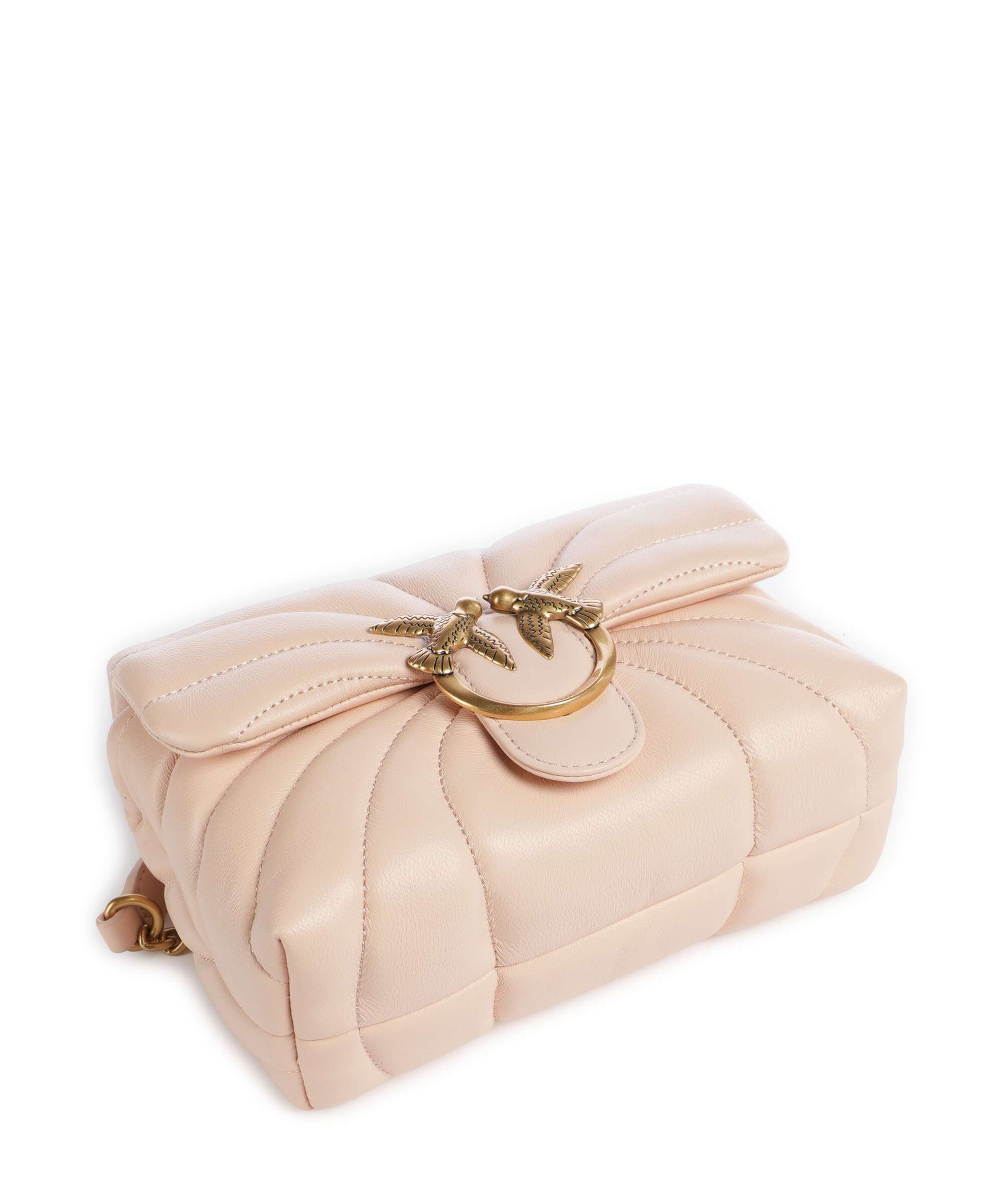 Pinko Love Puff Mini Shoulder bag rosa cammeo/antique gold