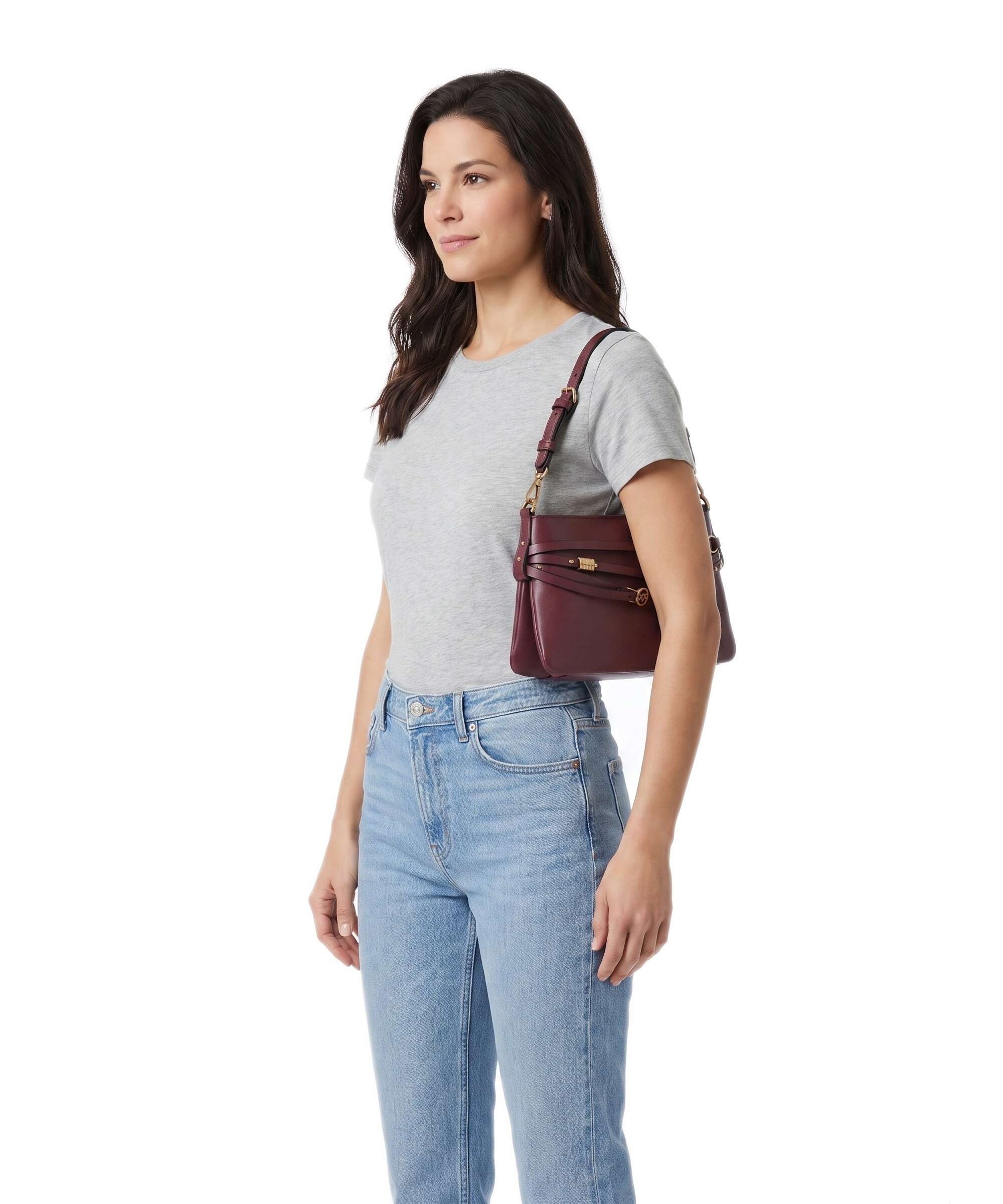 Pinko Belt Mini Shoulder bag ribes intenso/antique gold