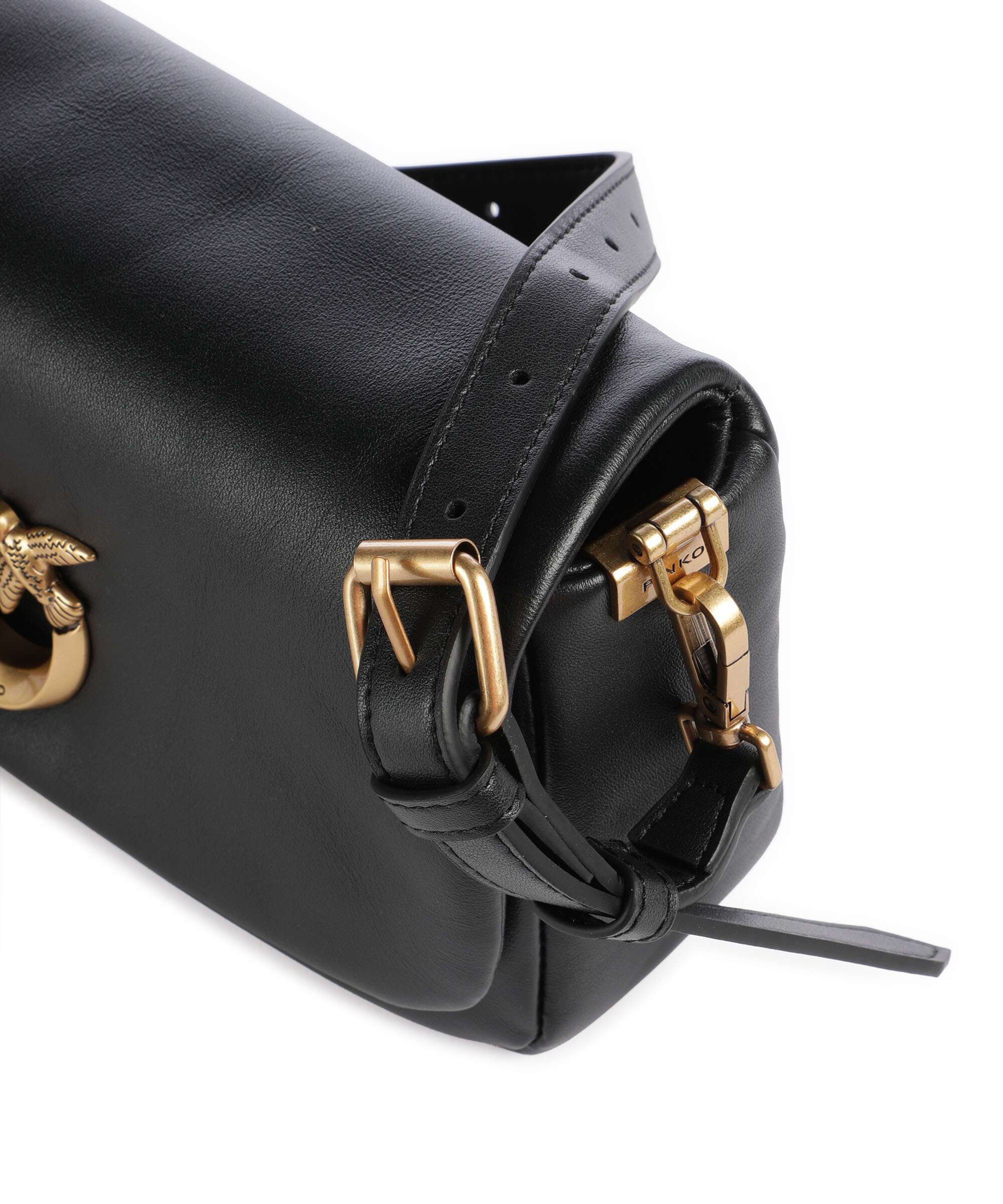 Pinko Click Soft Horizontal Mini Crossbody bag nero/antique gold