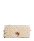 Pinko Click Horizontal Classic Crossbody bag beige/grigio fumo/antique gold