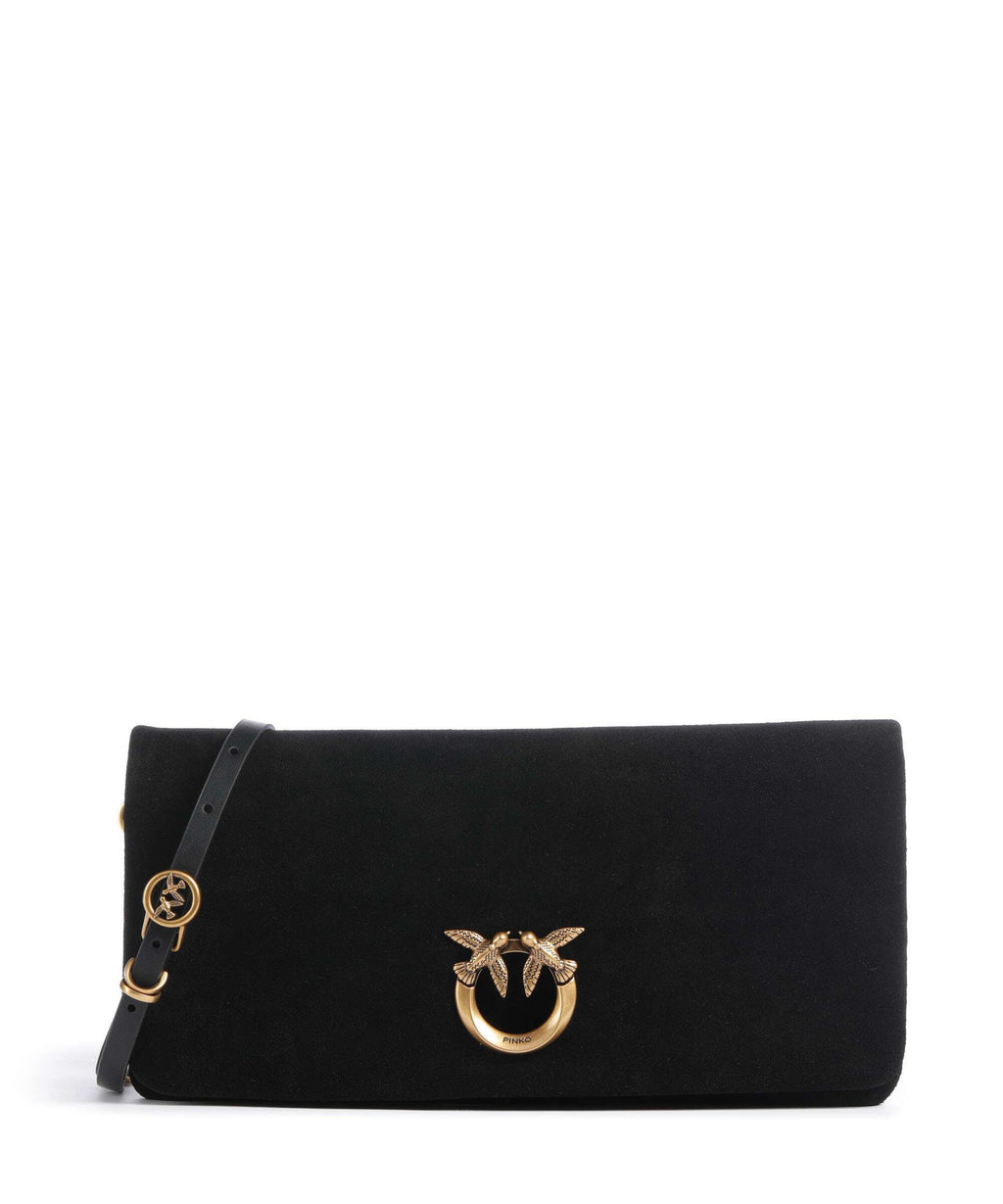 Pinko Click Soft Horizontal Classic Crossbody bag nero/antique gold
