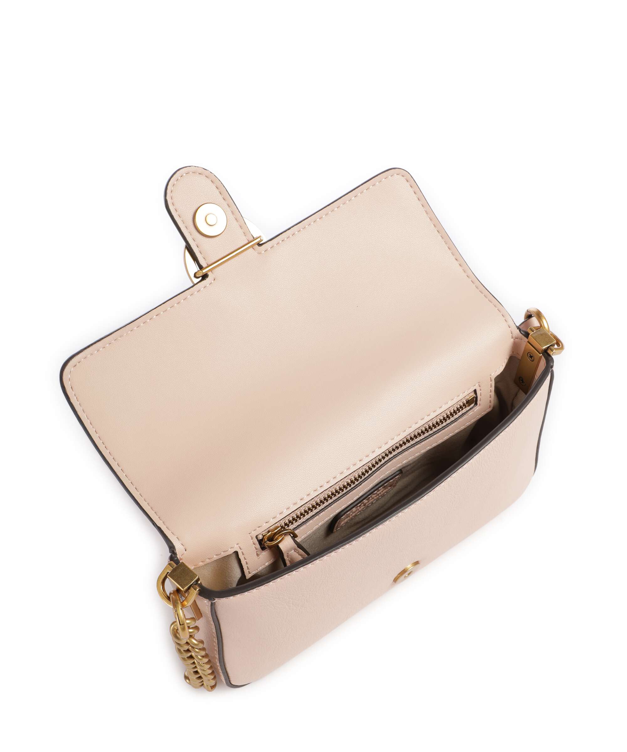 Pinko Love One Baby Slouchy Crossbody bag rosa cammeo/antique gold