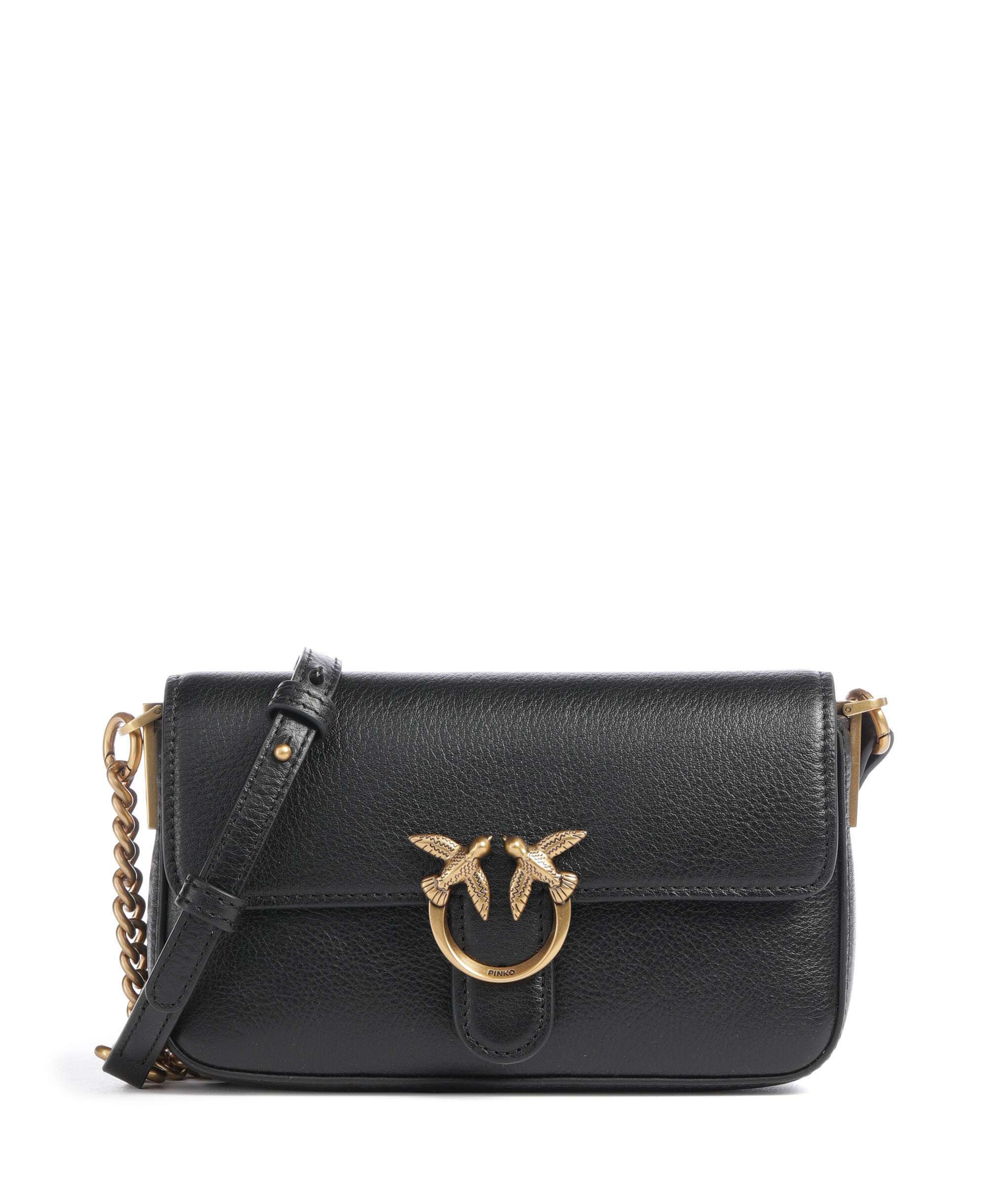 Pinko Love One Baby Slouchy Crossbody bag nero/antique gold