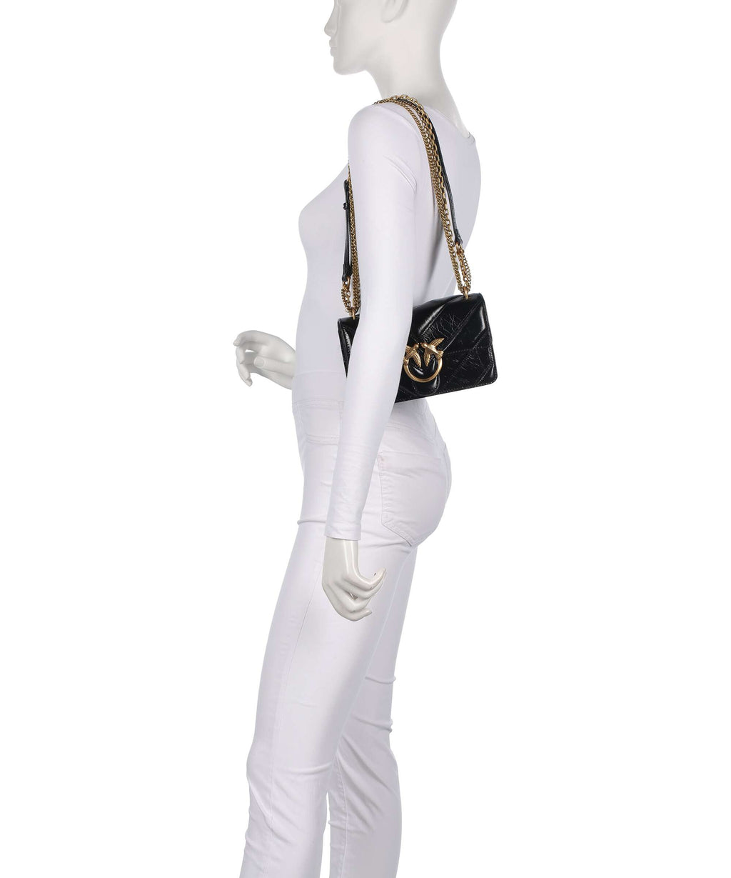 Pinko Love One Mini Shoulder bag nero/antique gold