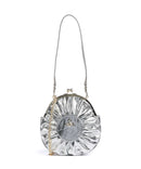 Vivienne Westwood Rosie Frame Metallic Crinkle Borsa a tracolla silver