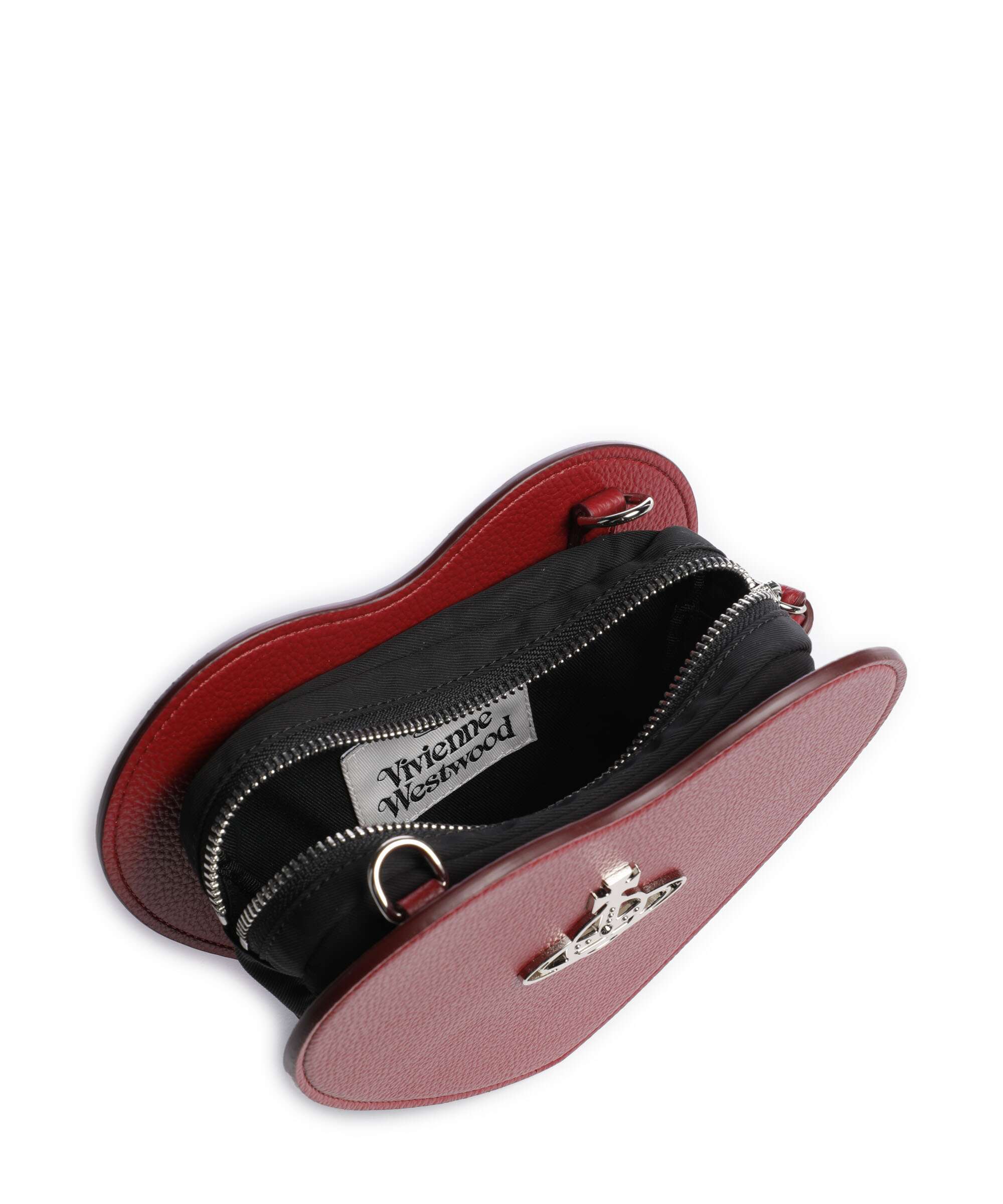 Vivienne Westwood Louise Heart Grain Crossbody bag red