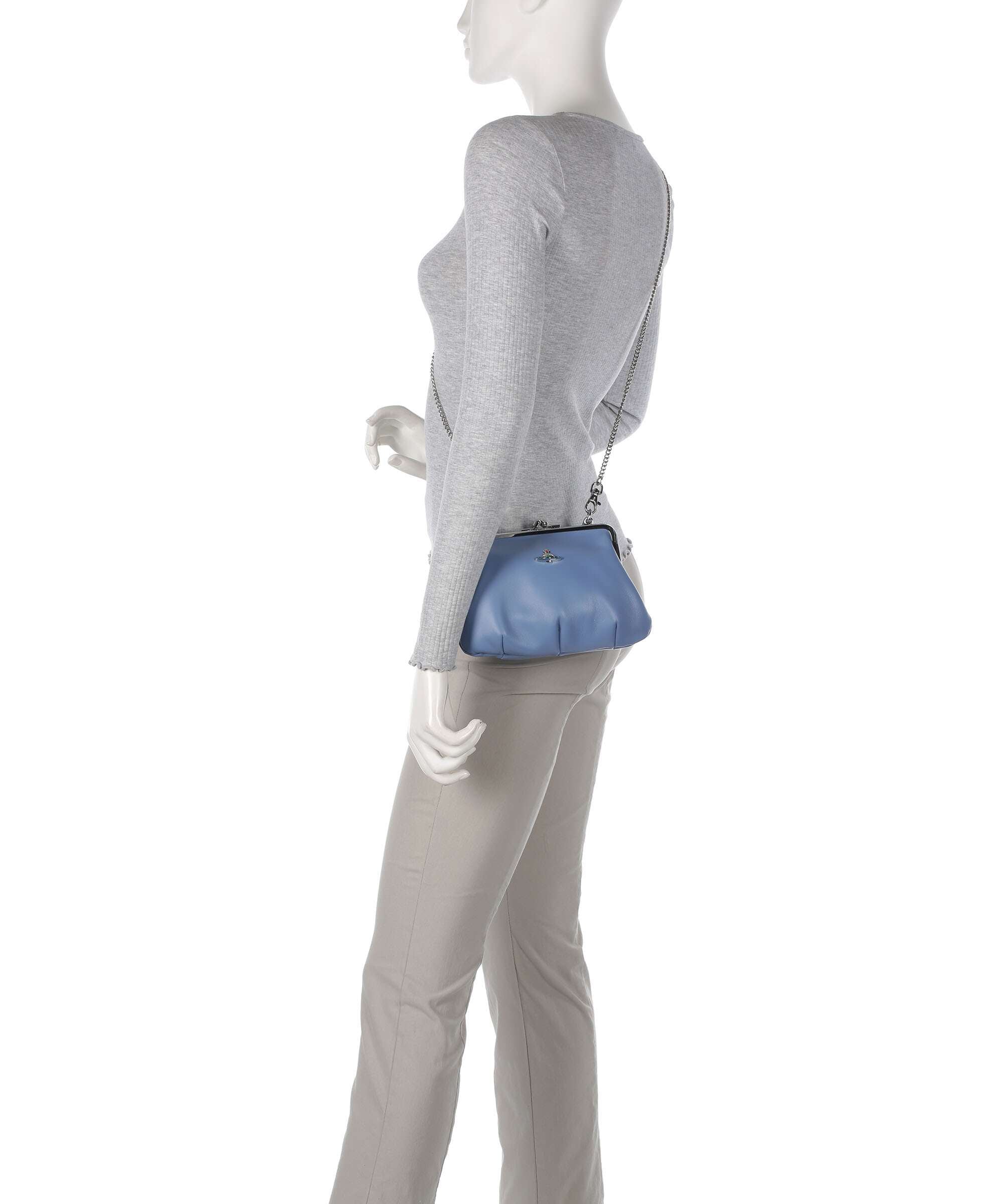 Vivienne Westwood Granny Frame Nappa Crossbody bag blue