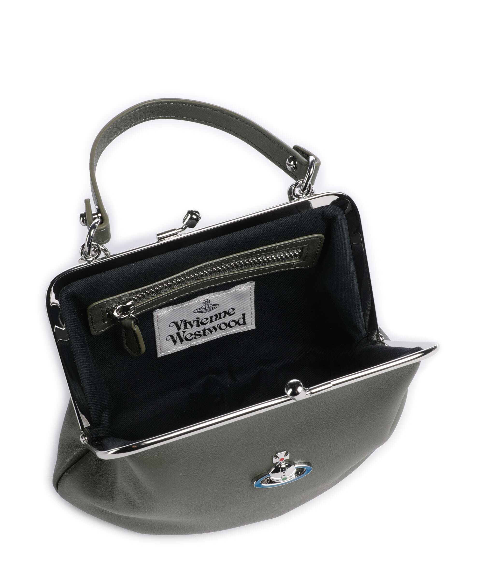 Vivienne Westwood Granny Frame Nappa Crossbody bag green