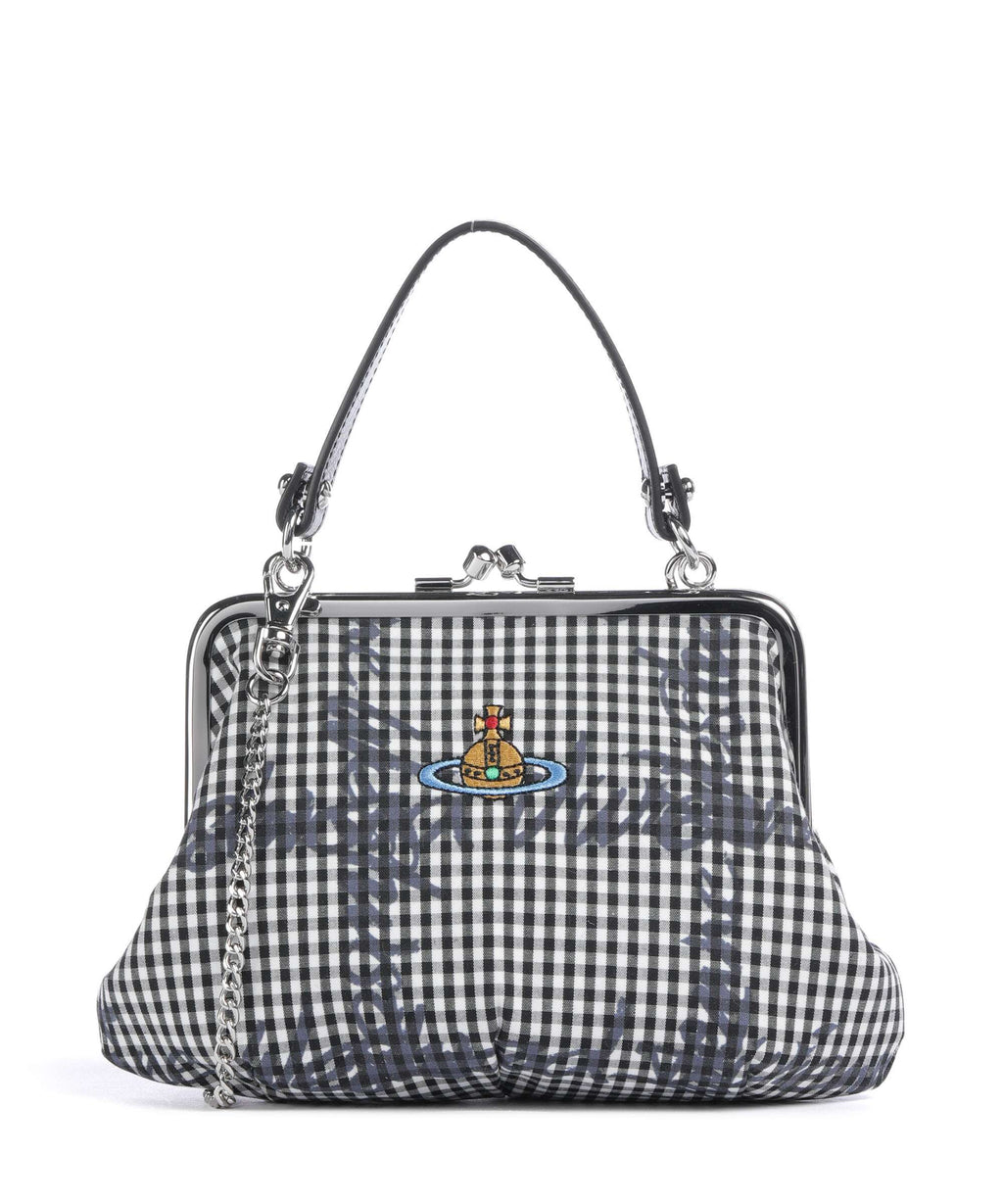 Vivienne Westwood Granny Frame Print Classic Crossbody bag gingham/black