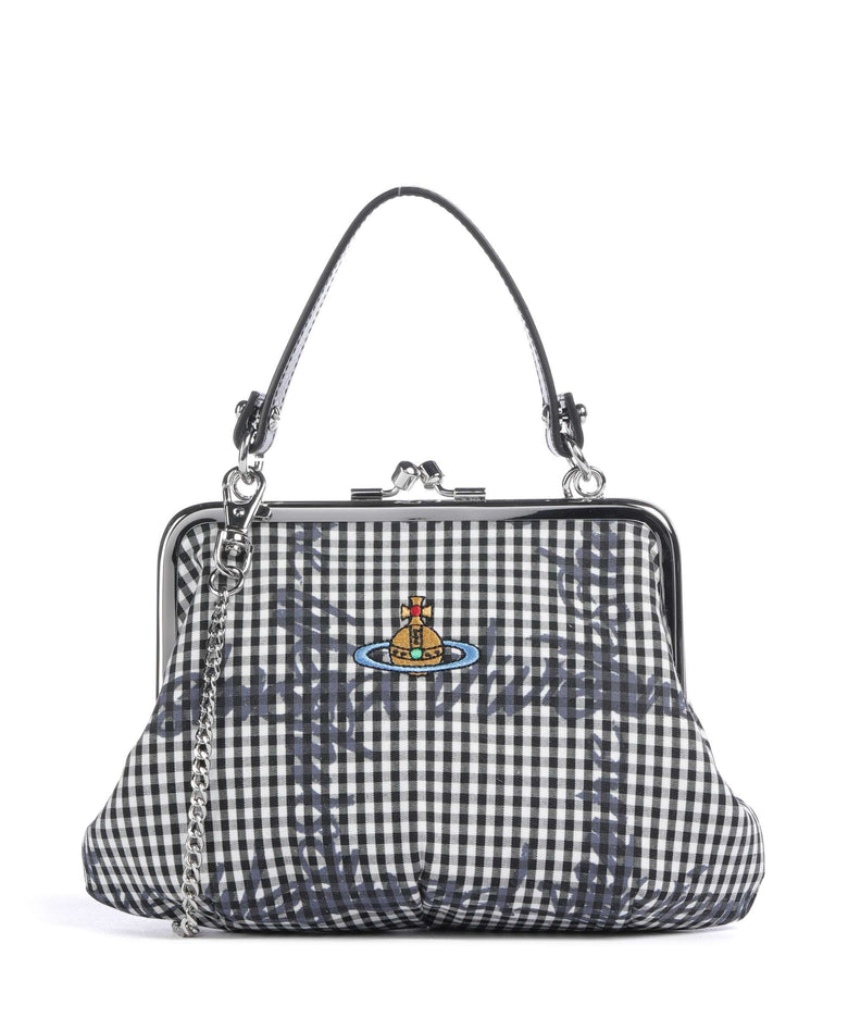 Vivienne Westwood Granny Frame Print Classic Crossbody bag gingham/black