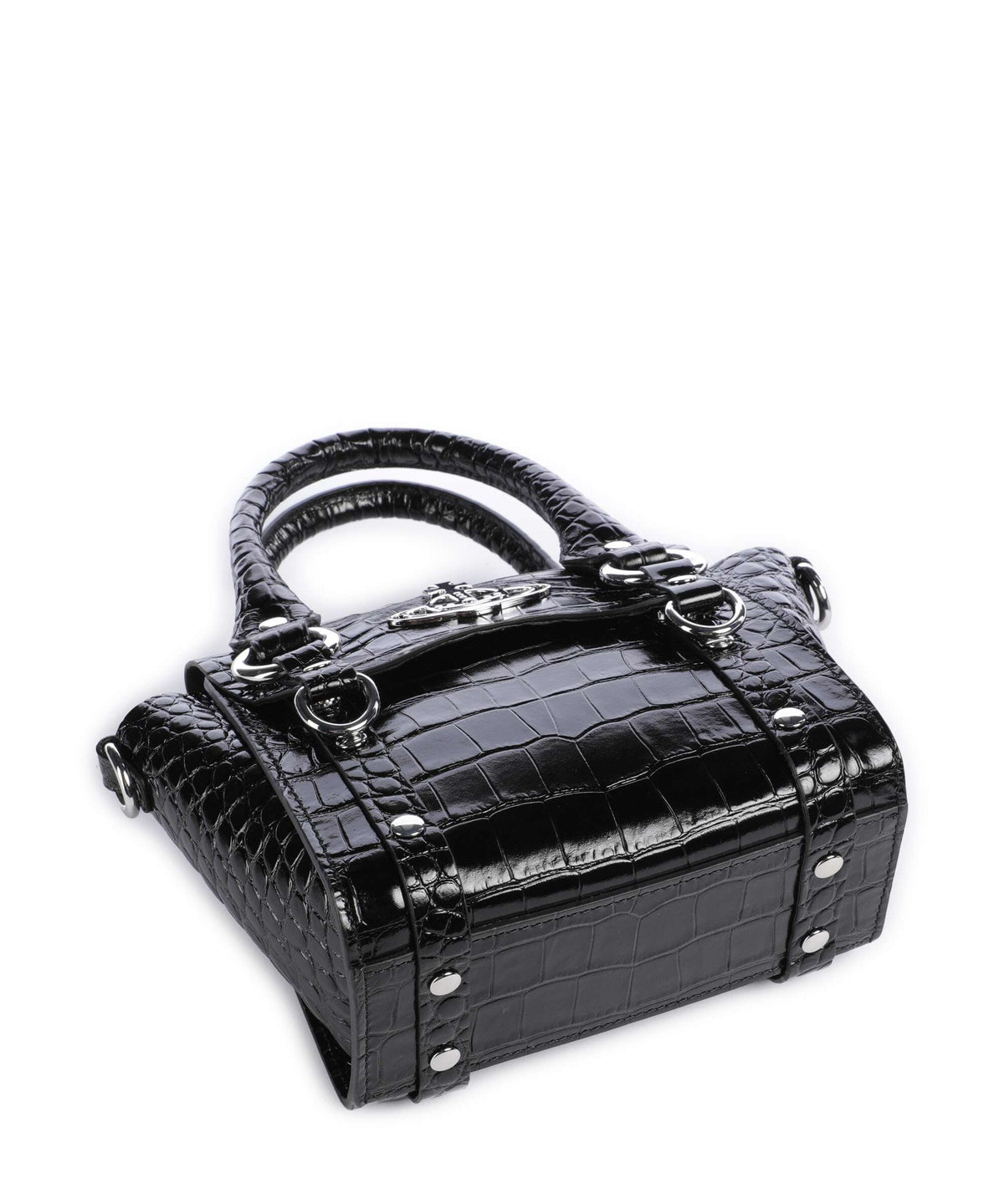 Vivienne Westwood Betty Embossed Croc Mini Crossbody bag black