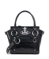 Vivienne Westwood Betty Embossed Croc Small Borsa a mano black