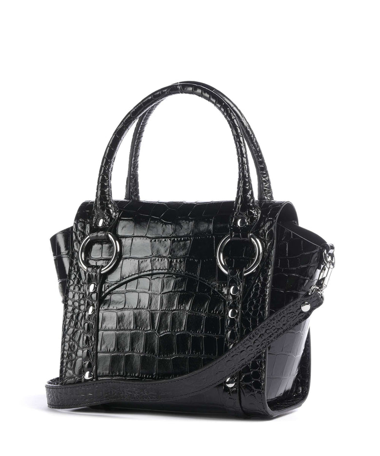 Vivienne Westwood Betty Embossed Croc Small Handbag black