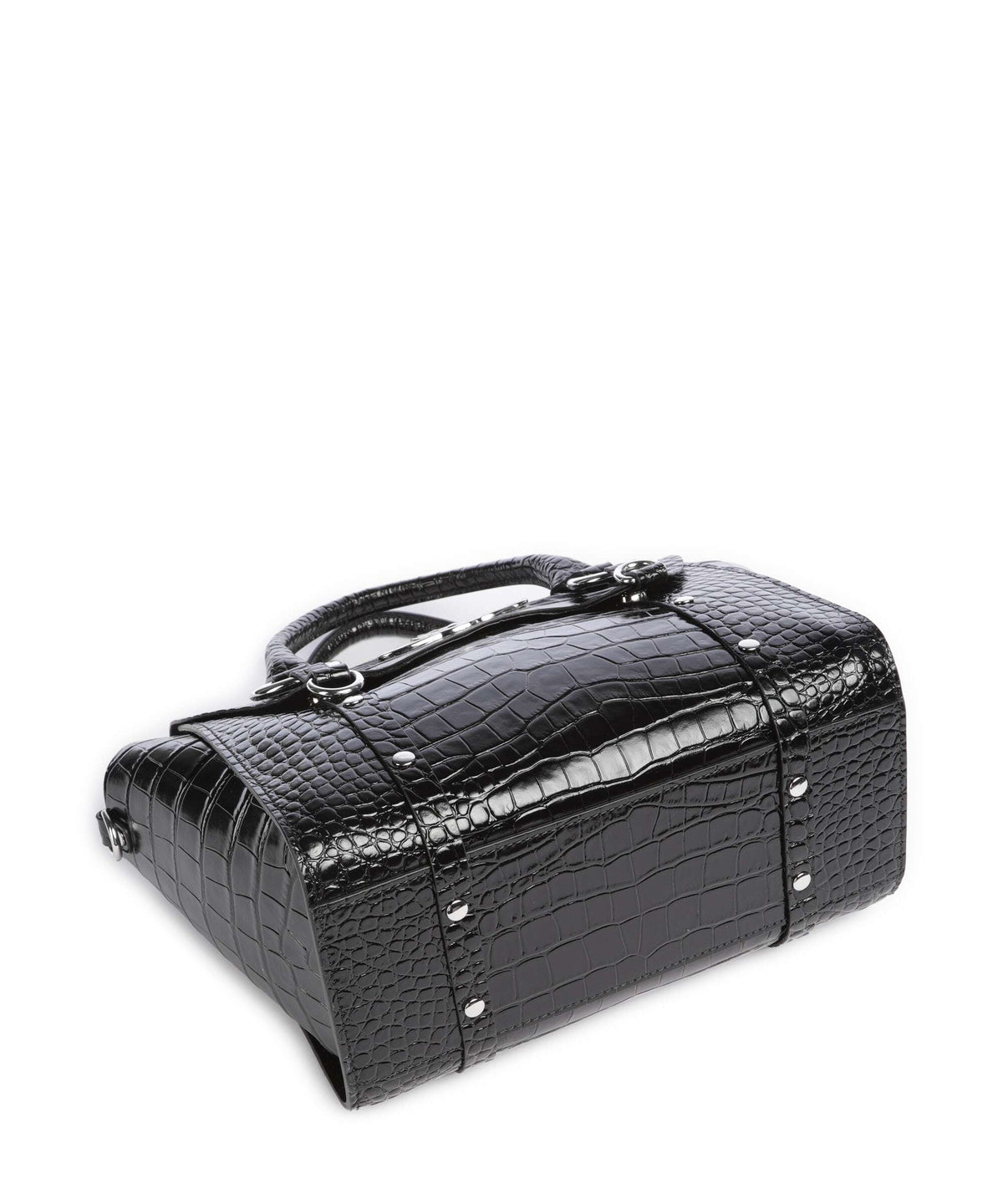 Vivienne Westwood Betty Embossed Croc Medium Handbag black