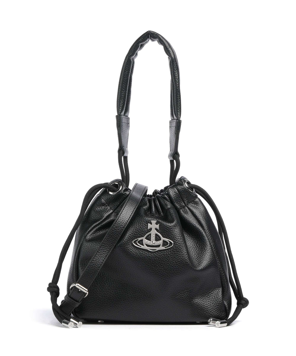 Vivienne Westwood Hilary Grain Small Bucket bag black