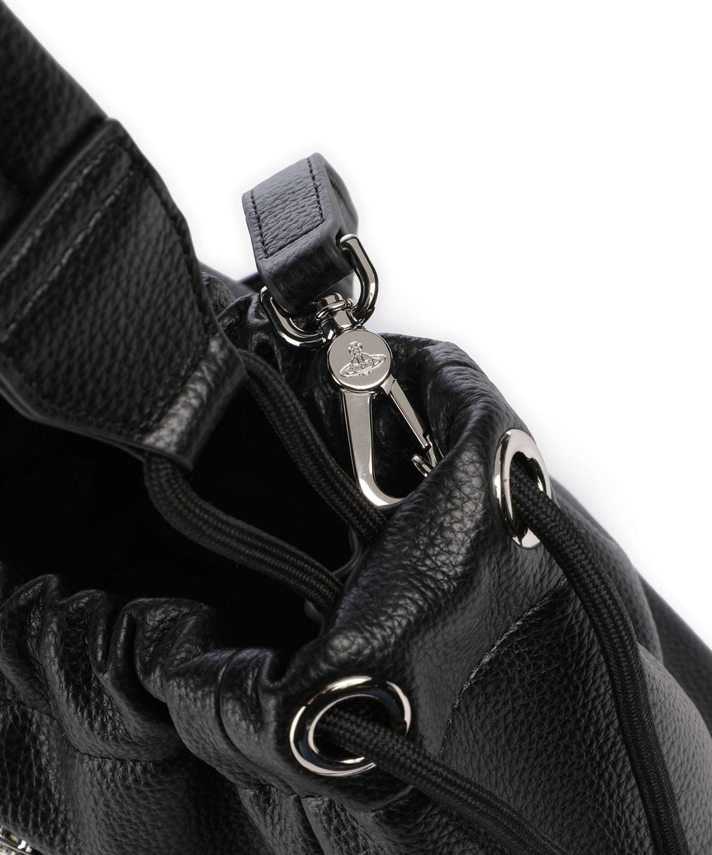 Vivienne Westwood Hilary Grain Small Bucket bag black