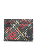 Vivienne Westwood Saffiano Printed Porta carte di credito chelsea tartan