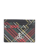 Vivienne Westwood Saffiano Printed Credit card holder chelsea tartan