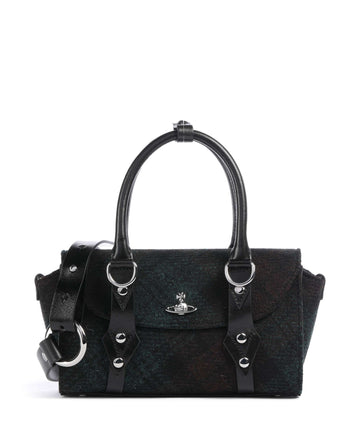 Vivienne Westwood Bettina Harris Tweed Check Mini Borsa a mano dark check