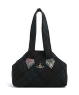 Vivienne Westwood Archive Harris Tweed Check Medium Borsa a spalla dark check