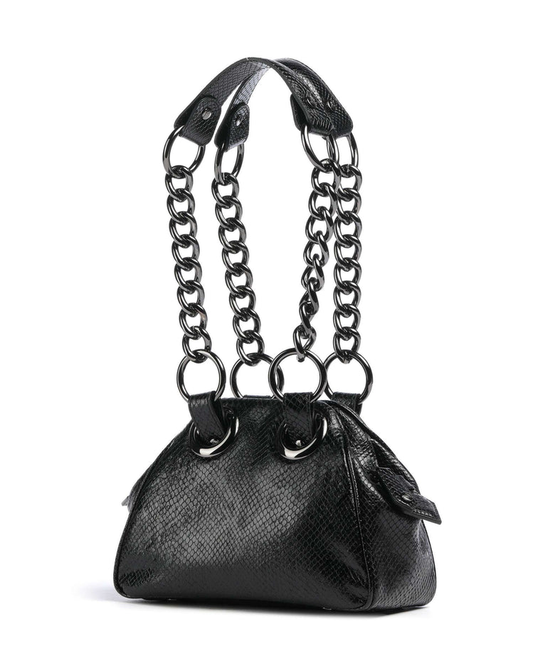 Vivienne Westwood Archive Python-Effect Embossed Shoulder bag black