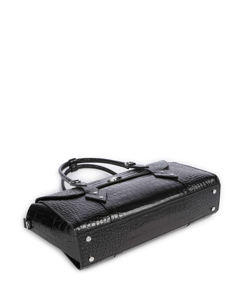 Vivienne Westwood Bettina Embossed Croc Medium Tote bag black