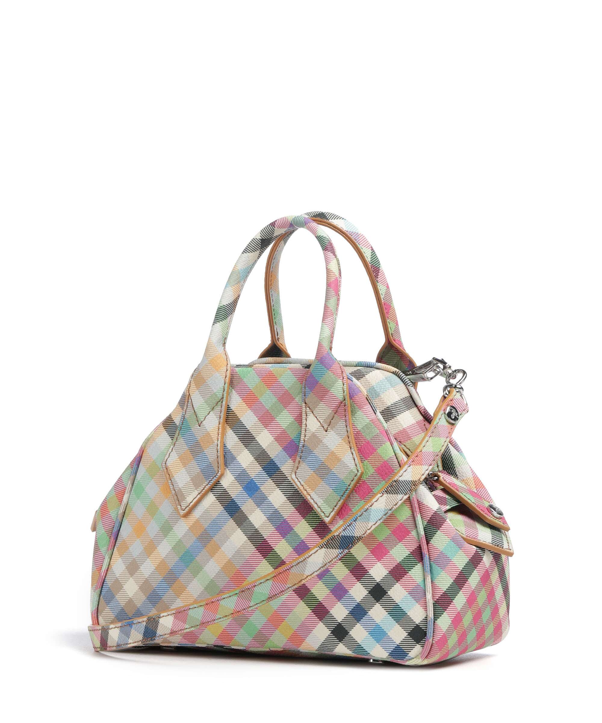 Vivienne Westwood Yasmine Buccia D'Arancia Small Handbag heather plaid
