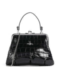 Vivienne Westwood Granny Frame Embossed Croc Handbag black