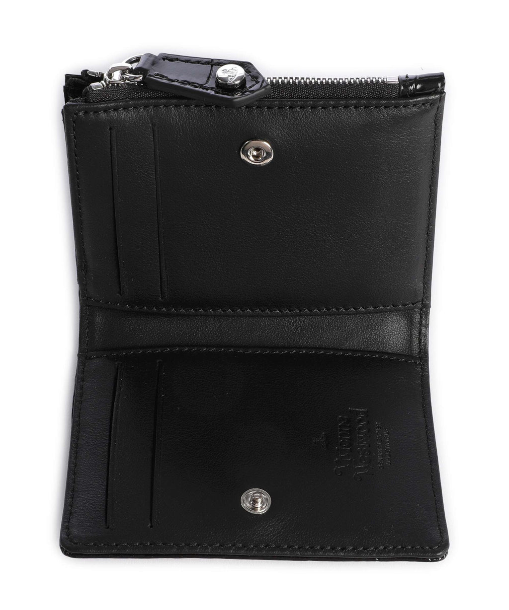 Vivienne Westwood Embossed Croc Slim Credit card holder black