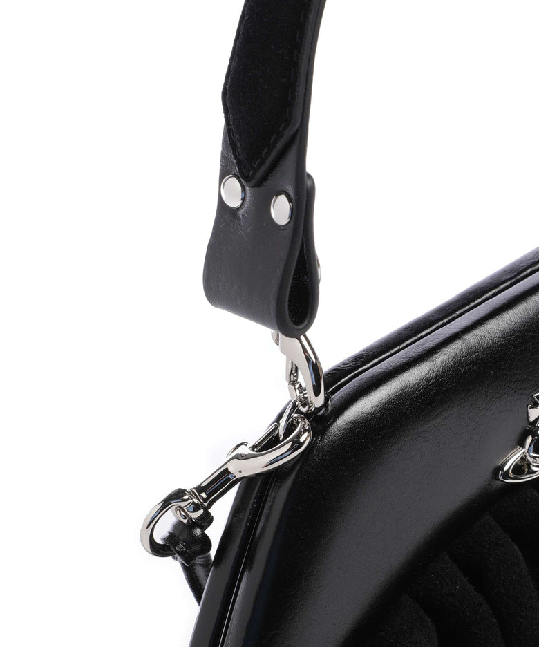 Vivienne Westwood Brooke Suede Handbag black