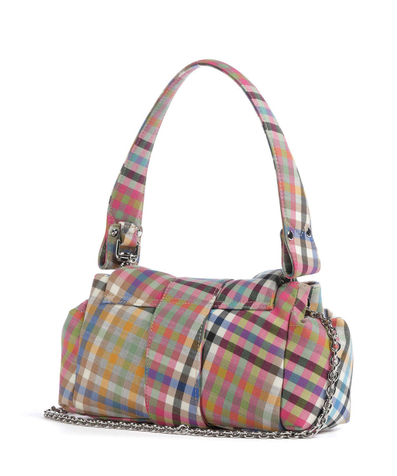 Vivienne Westwood Hazel Heather Check Treasure Shoulder bag multicolour