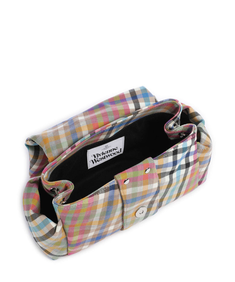 Vivienne Westwood Hazel Heather Check Treasure Shoulder bag multicolour