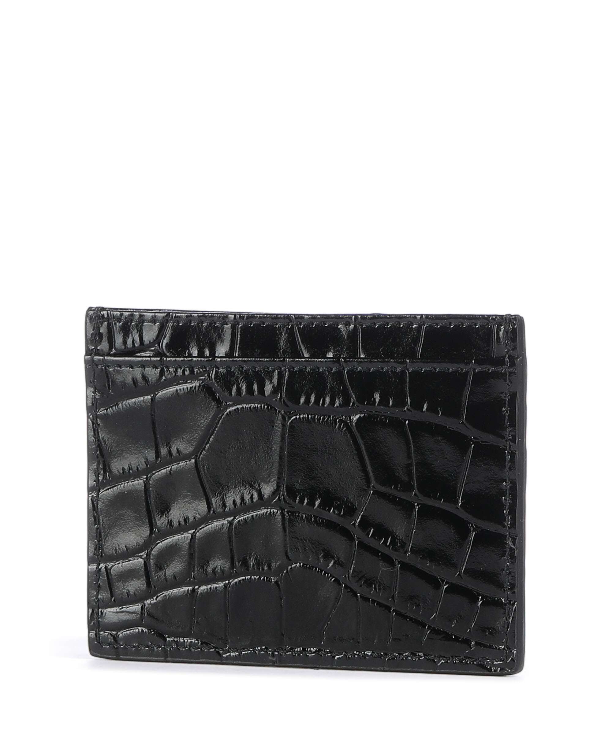 Vivienne Westwood Embossed Croc Credit card holder black