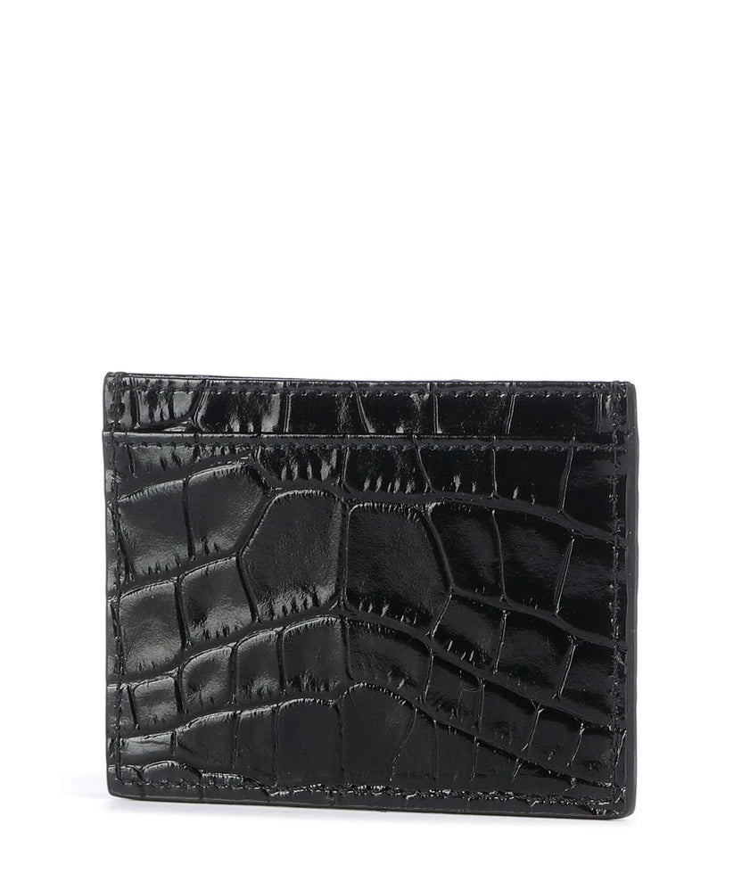 Vivienne Westwood Embossed Croc Credit card holder black