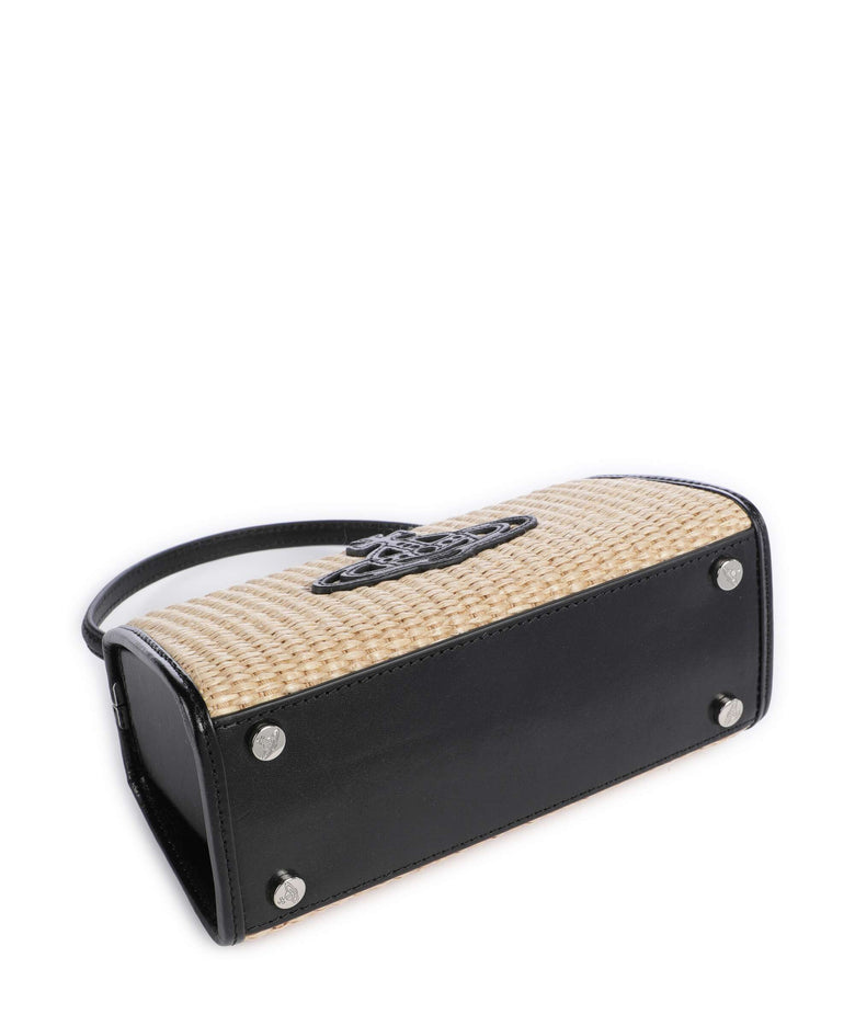 Vivienne Westwood Doll Frame XL Handbag natural